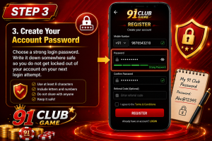91-club-game-create-your-account-password